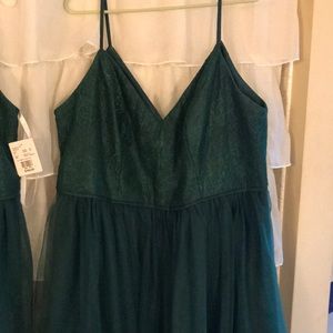 David’s Bridal tea length tulle/lace brdmaid dress